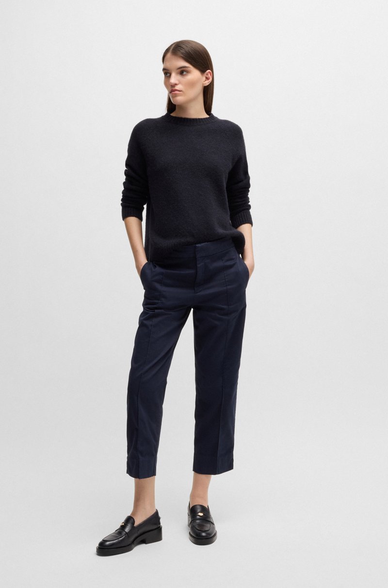 Hugo Boss Chinos Tapered Fit De Raso De Algodón Elástico