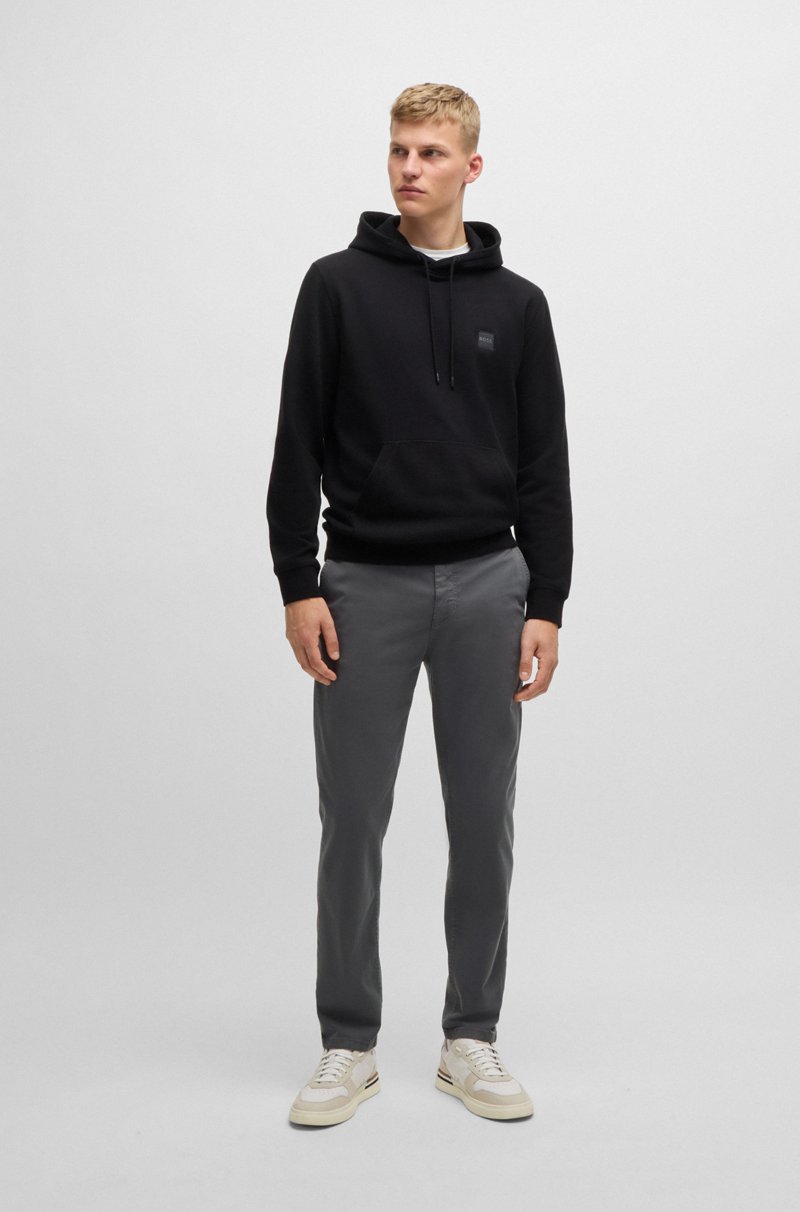 Hugo Boss Chinos Tapered Fit De Raso De Algodón Elástico