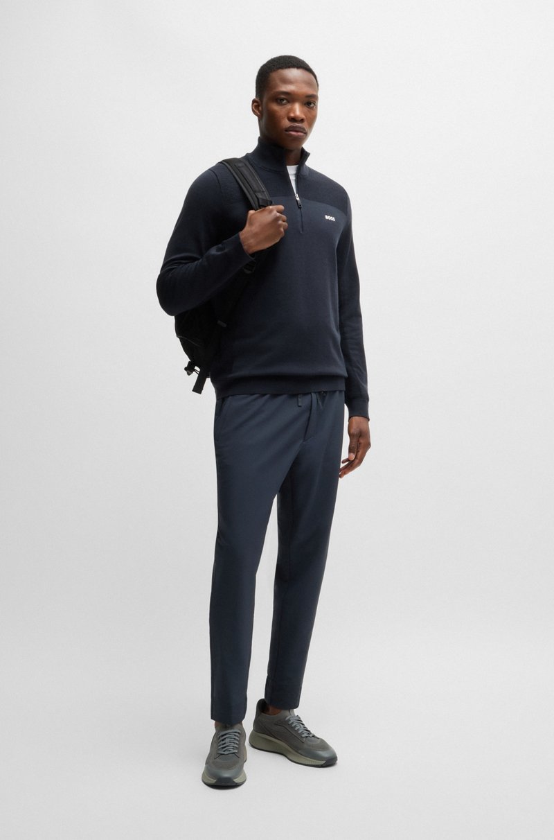 Hugo Boss Chinos Tapered Fit En Tejido Multielástico De Planchado Fácil