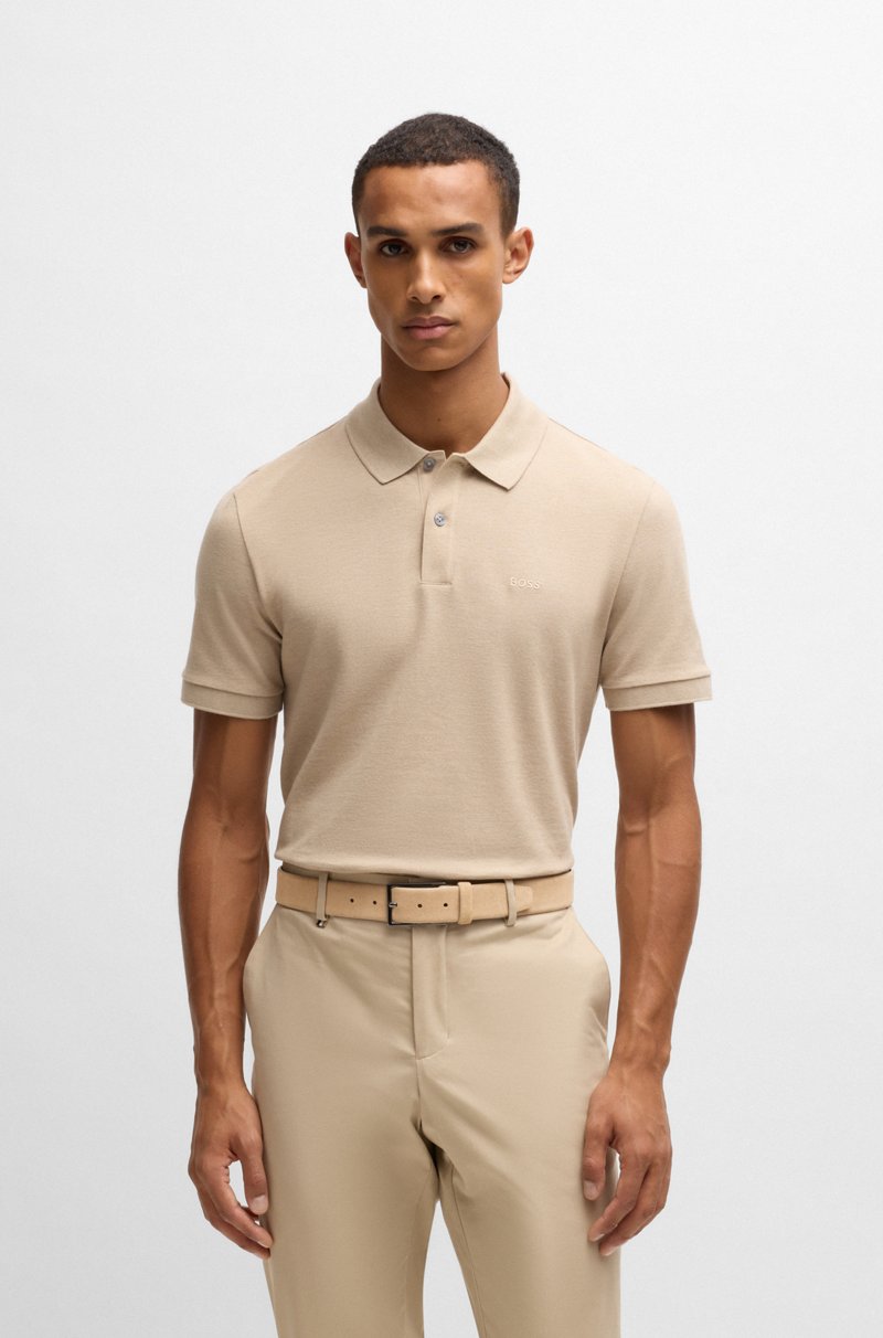 Hugo Boss Cinturón De Ante Con Hebilla De Metal Pesado Y Logo