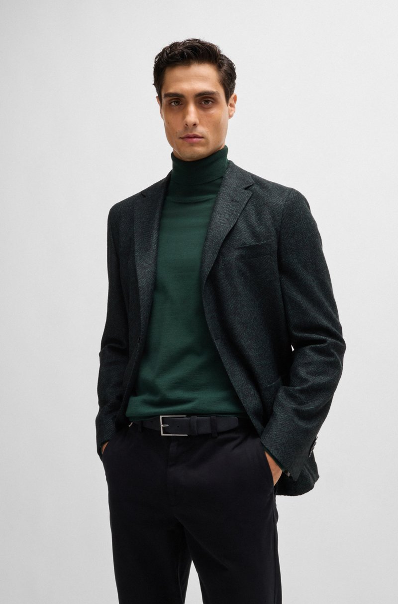 Hugo Boss Cinturón De Ante Con Hebilla De Metal Pesado Y Logo