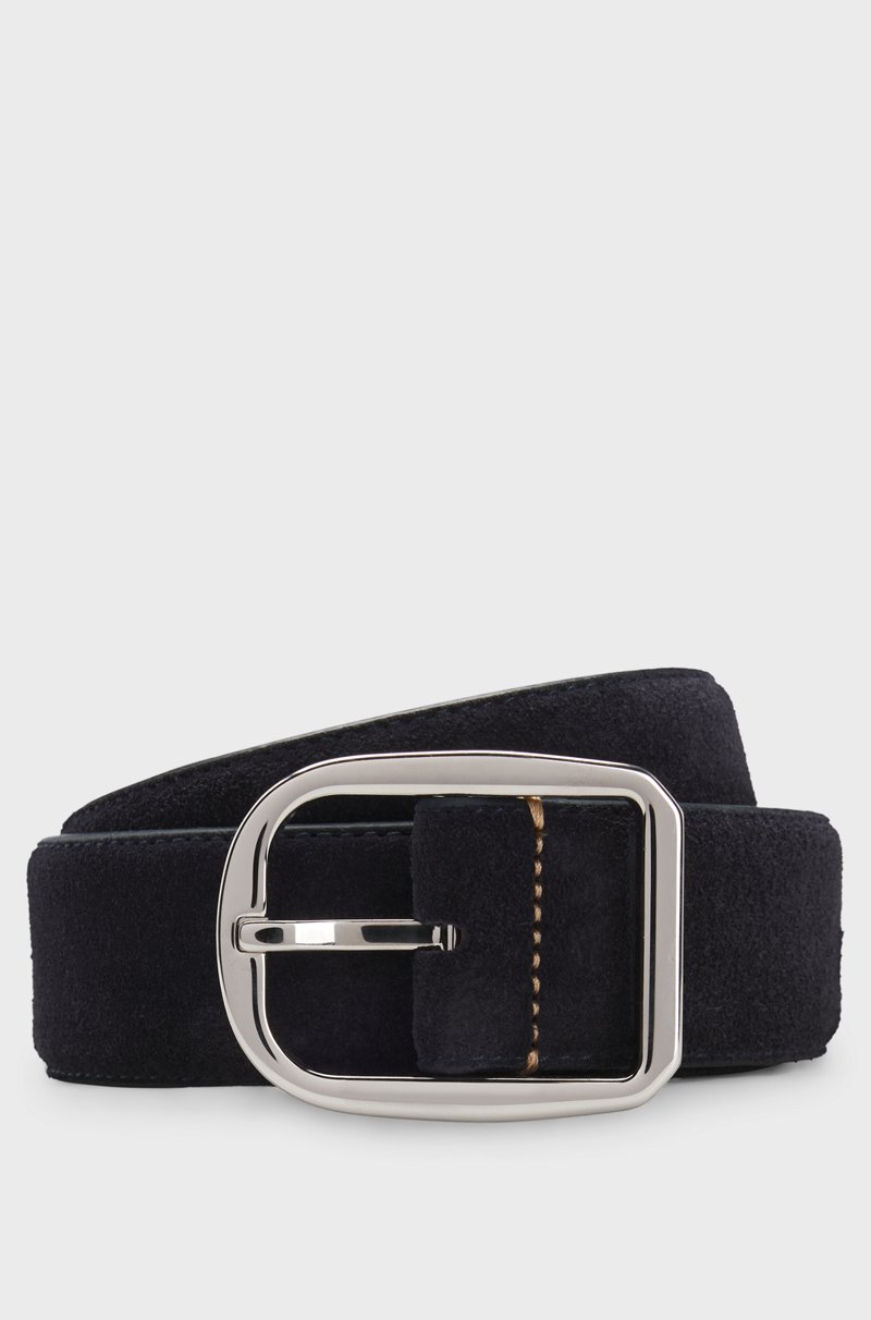 Hugo Boss Cinturón de ante hecho en Italia con hebilla clásica