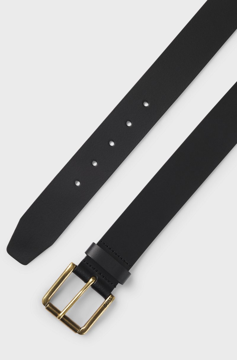 Hugo Boss Cinturón De Piel Con Detalle De La Marca En La Hebilla