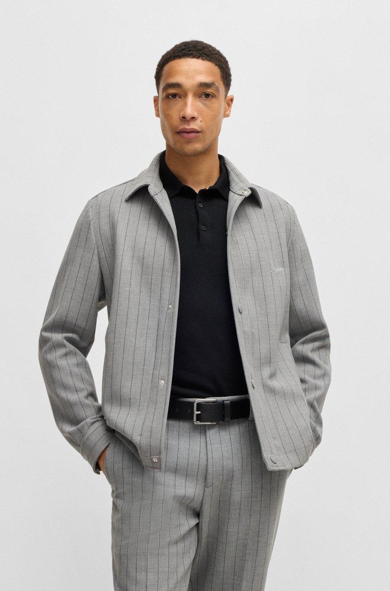 Hugo Boss Cinturón De Piel Con Detalle De La Marca En La Hebilla