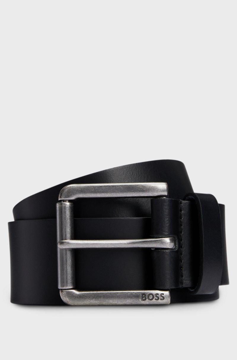 Hugo Boss Cinturón de piel con detalle de la marca en la hebilla