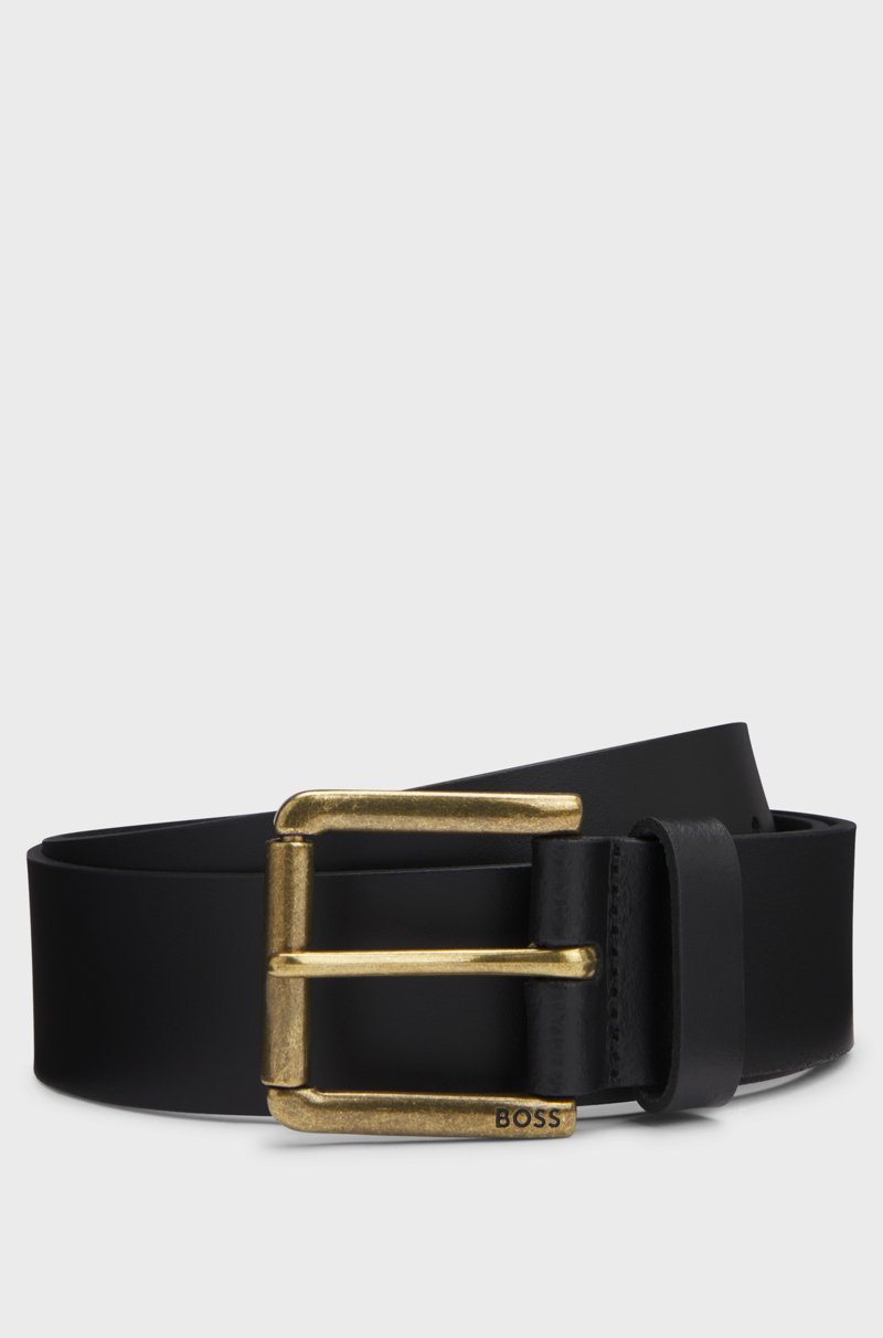 Hugo Boss Cinturón de piel con detalle de la marca en la hebilla