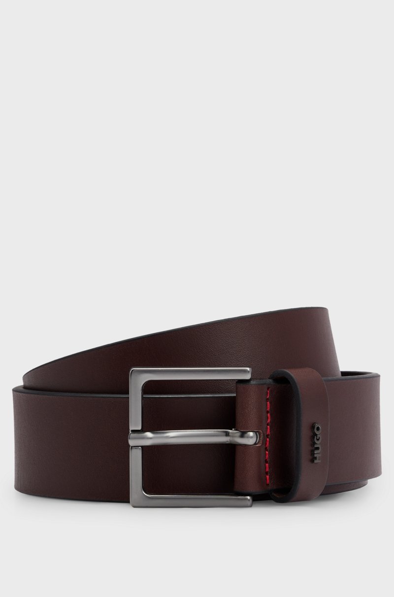 Hugo Boss Cinturón de piel con las letras del logo en la trabilla