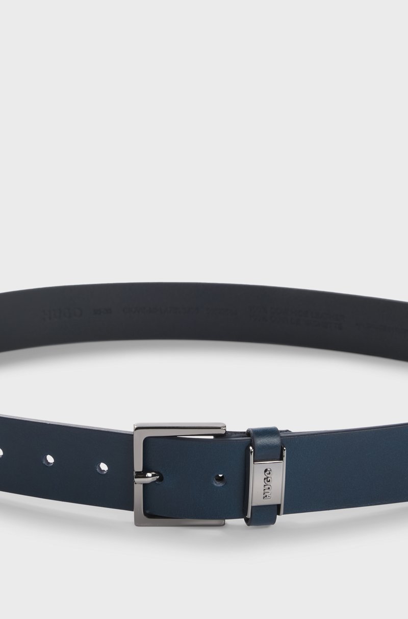 Hugo Boss Cinturón De Piel Con Logo En La Trabilla Y Herrajes De Bronce Industrial