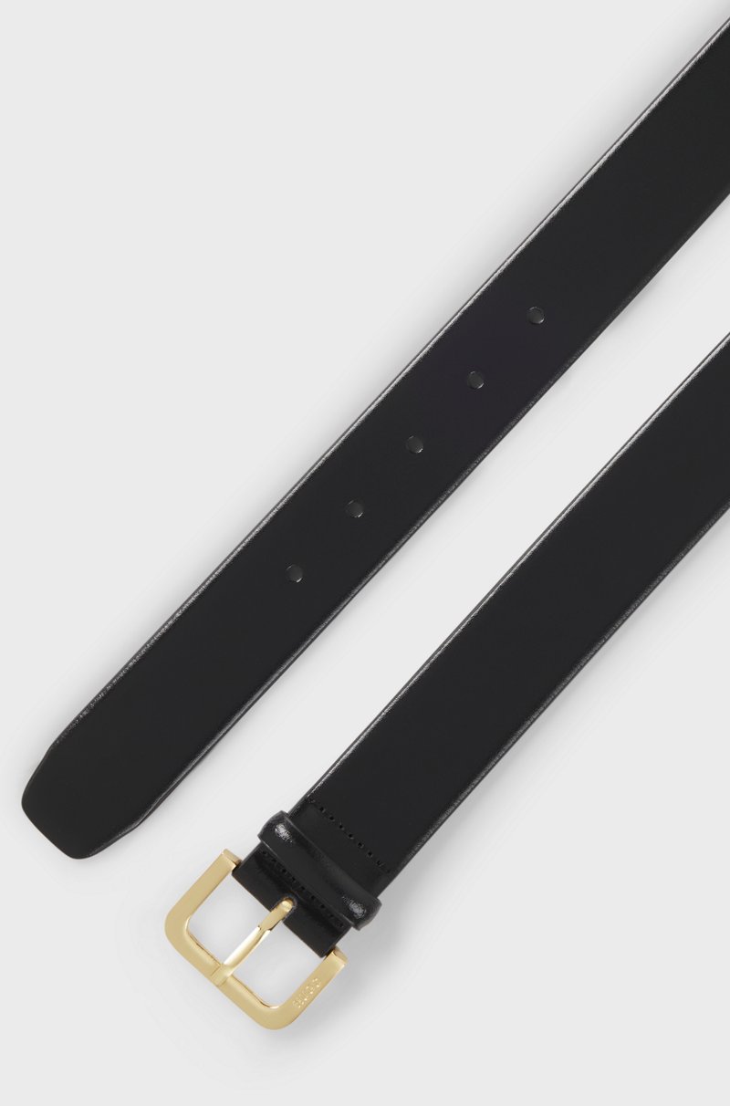 Hugo Boss Cinturón De Piel Con Logo Grabado En La Hebilla