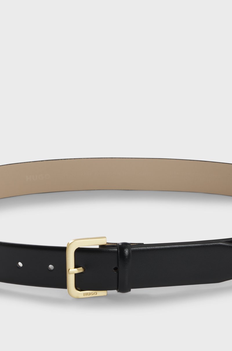 Hugo Boss Cinturón De Piel Con Logo Grabado En La Hebilla