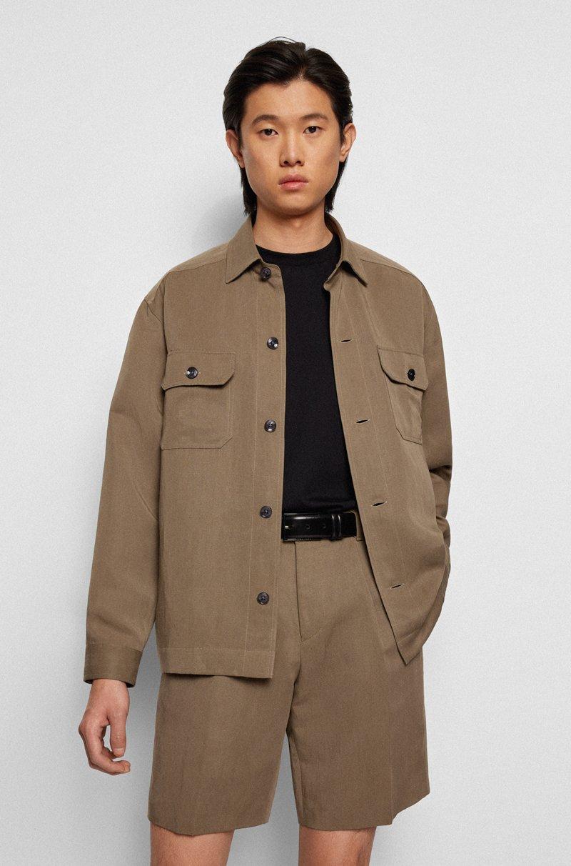 Hugo Boss Cinturón De Piel De Curtido Vegetal Con Herrajes De Metal Pesado