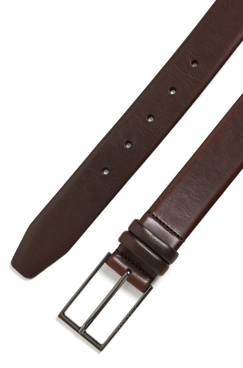 Hugo Boss Cinturón De Piel De Curtido Vegetal Con Herrajes De Metal Pesado