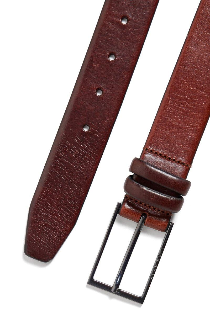 Hugo Boss Cinturón De Piel De Curtido Vegetal Con Herrajes De Metal Pesado