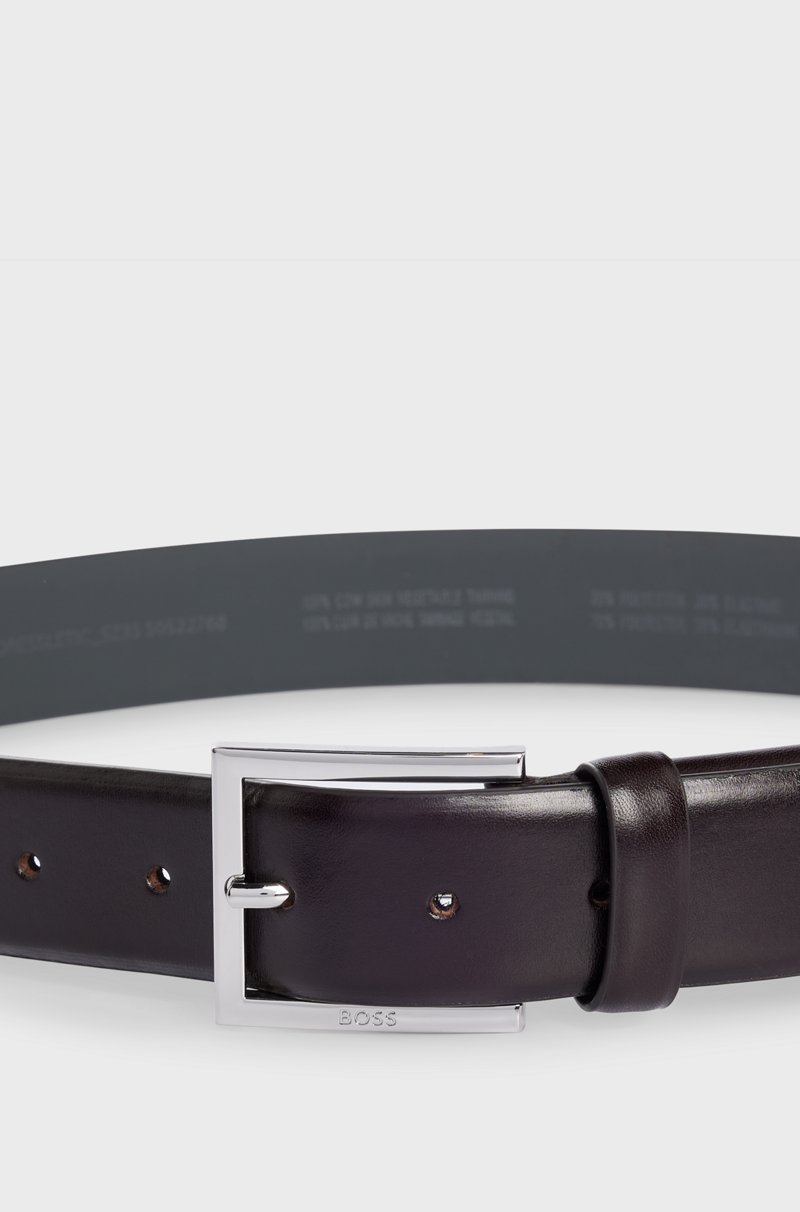 Hugo Boss Cinturón De Piel Dressletic Con Sección Elástica Oculta