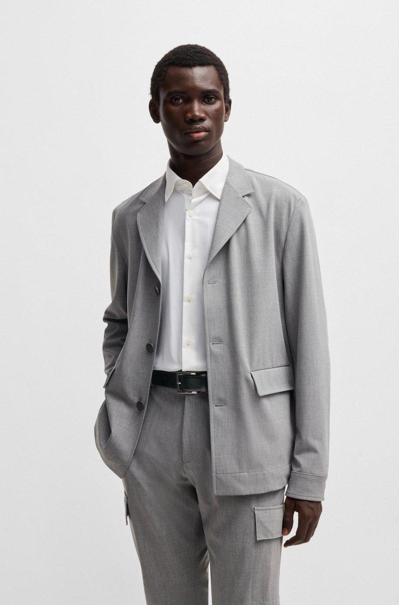 Hugo Boss Cinturón De Piel Dressletic Con Sección Elástica Oculta