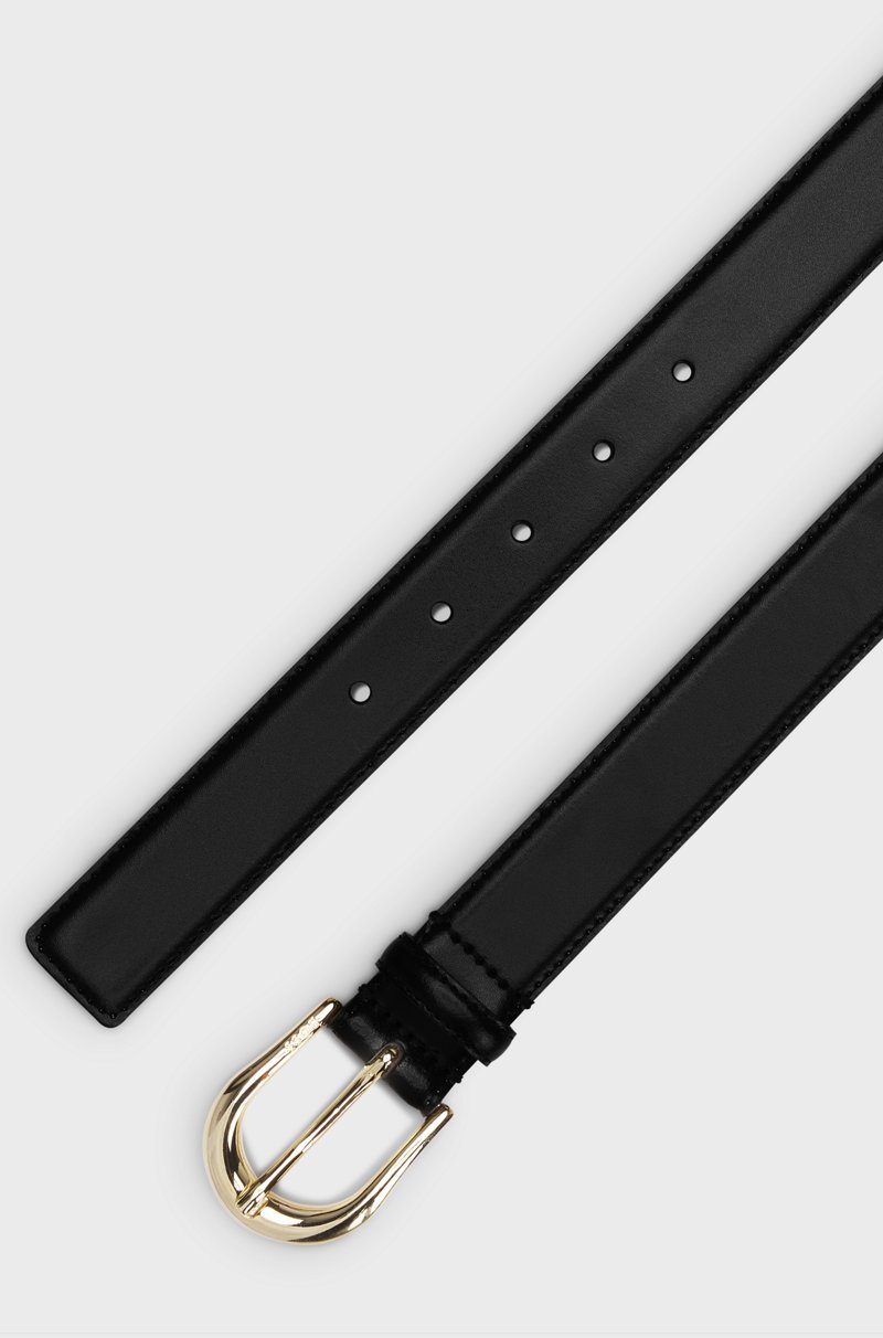 Hugo Boss Cinturón De Piel Italiana Con Hebilla Con Logo