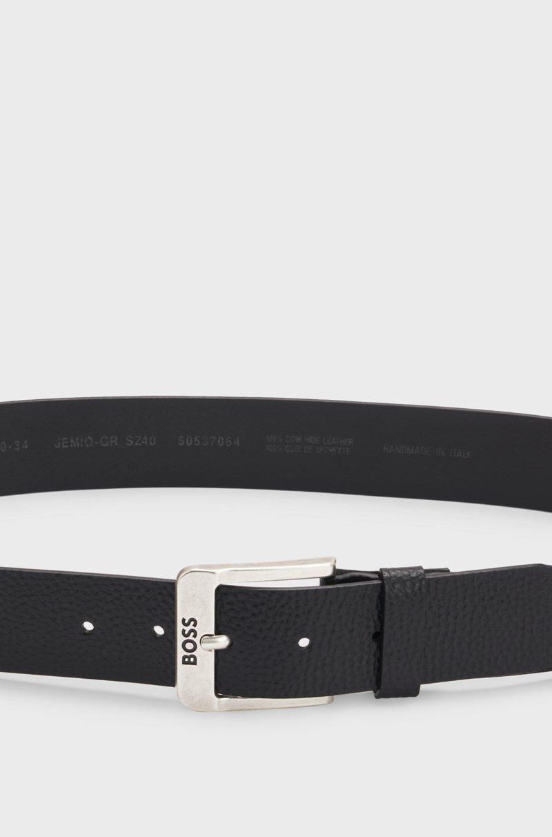 Hugo Boss Cinturón De Piel Italiana Con Hebilla Con Logo