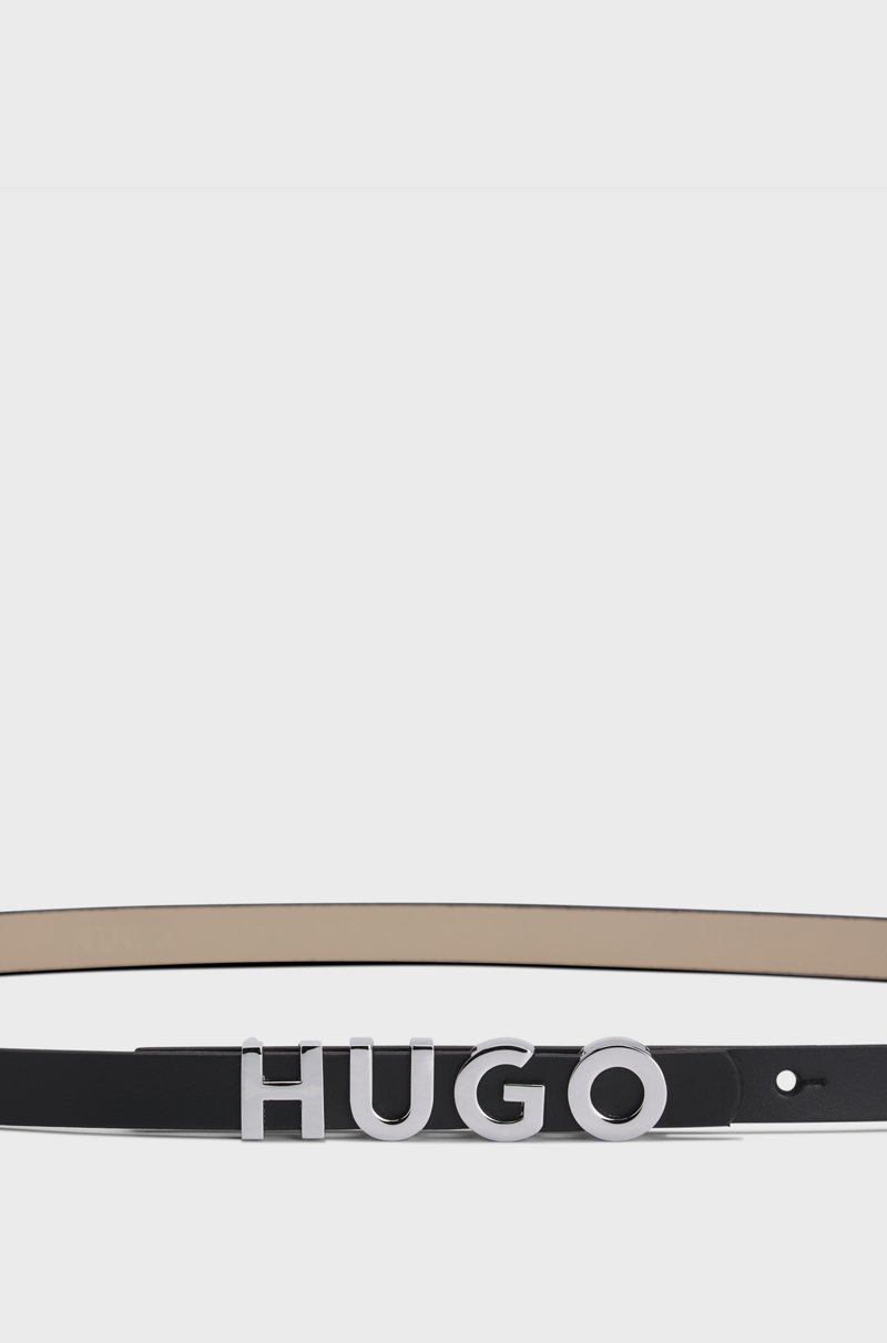 Hugo Boss Cinturón De Piel Italiana Con Hebilla Con Logo