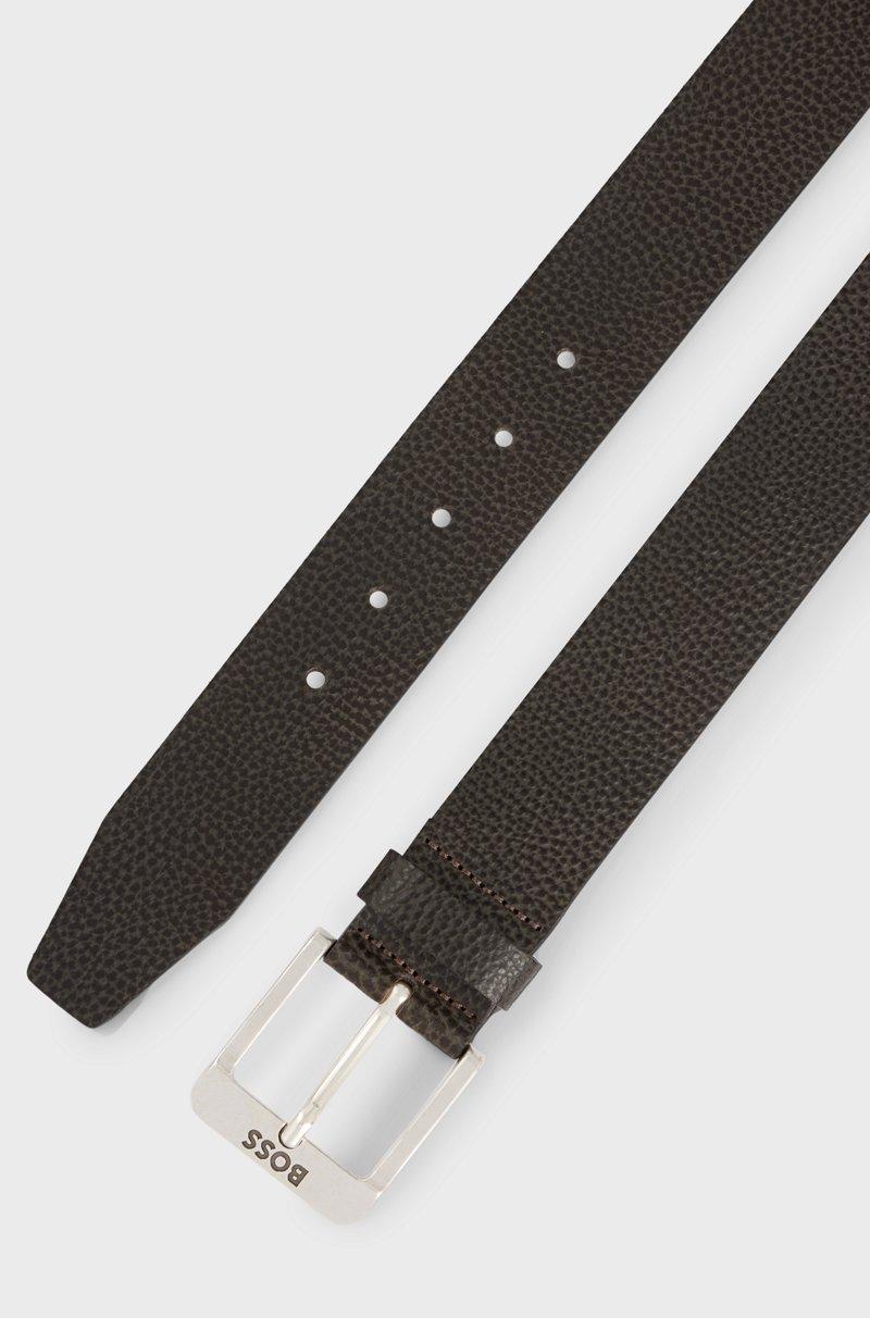 Hugo Boss Cinturón De Piel Italiana Con Hebilla Con Logo