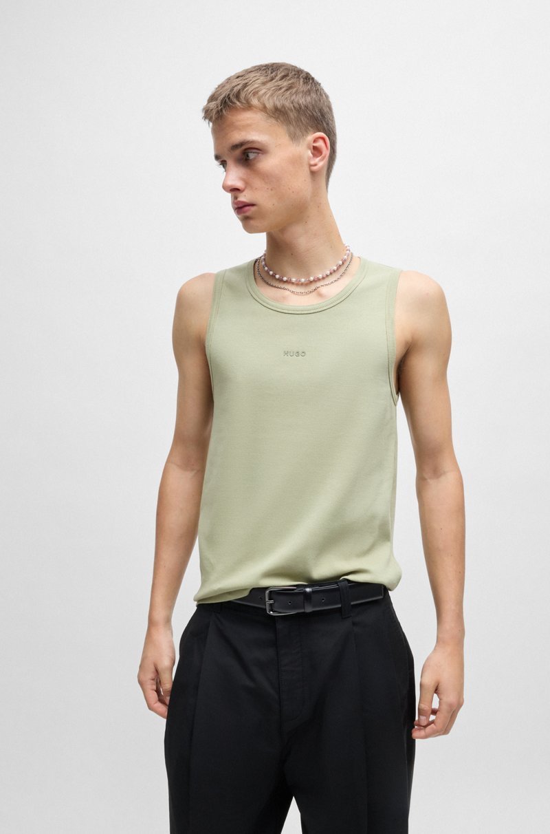 Hugo Boss Cinturón De Piel Italiana Con Hebilla De La Marca