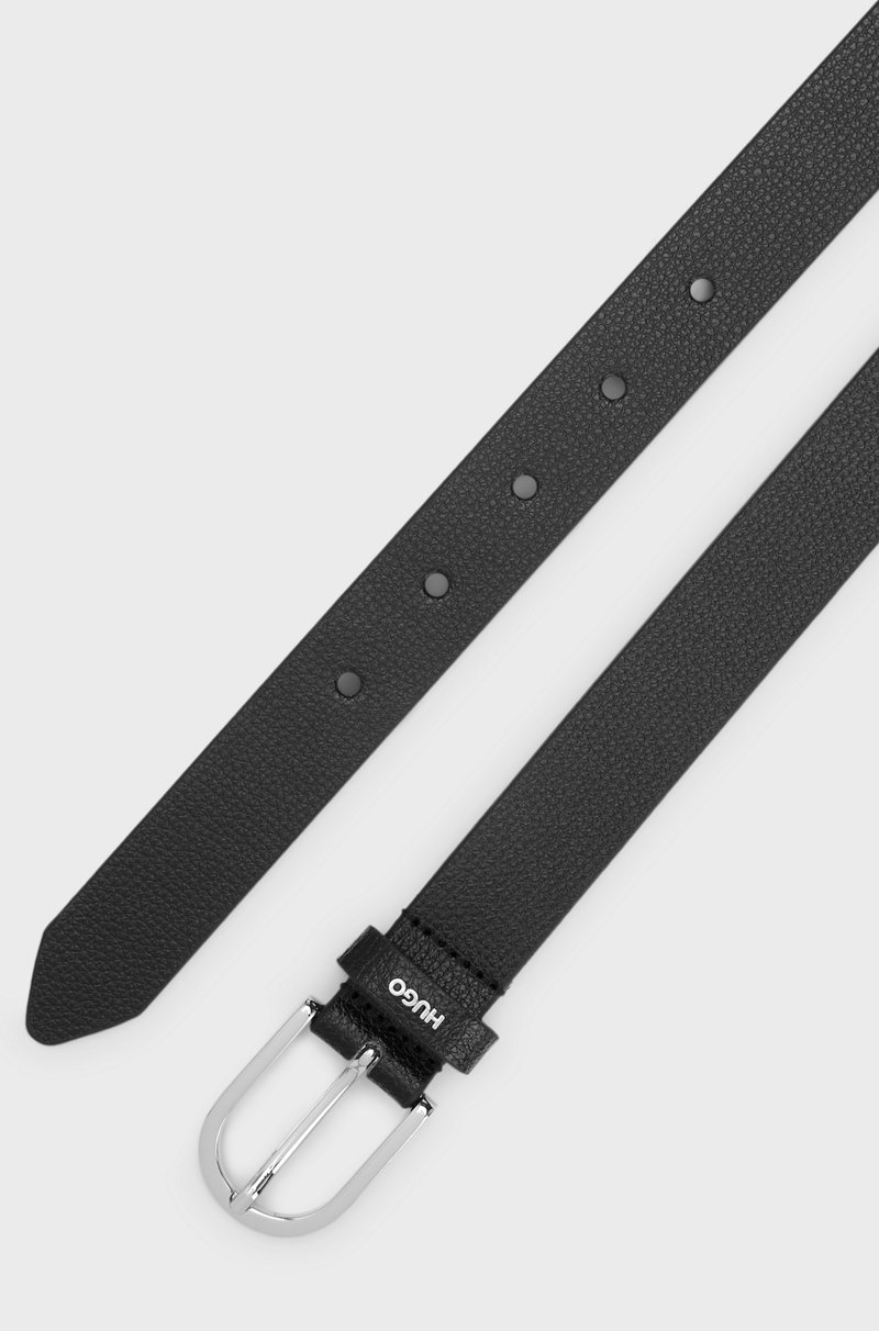 Hugo Boss Cinturón De Piel Italiana Con Logo En La Trabilla