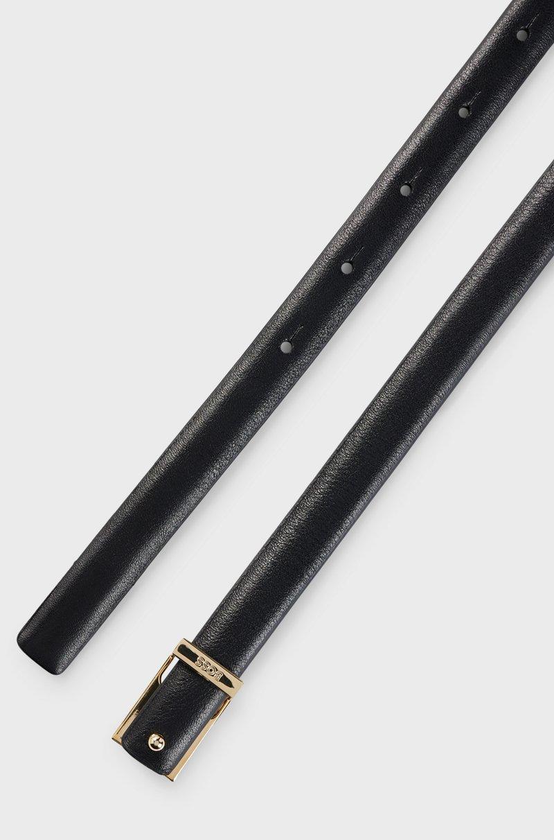 Hugo Boss Cinturón De Piel Italiana Con Logo En La Trabilla