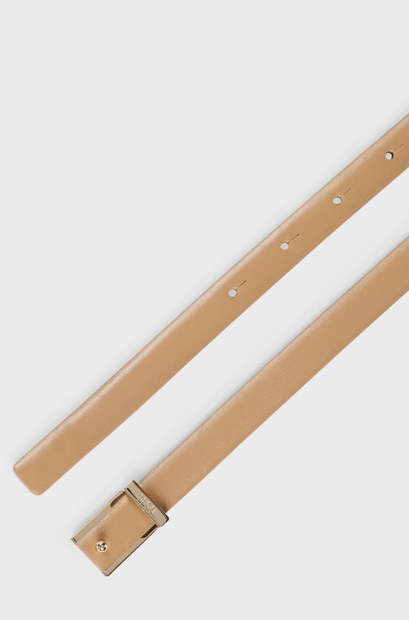 Hugo Boss Cinturón De Piel Italiana Con Logo En La Trabilla