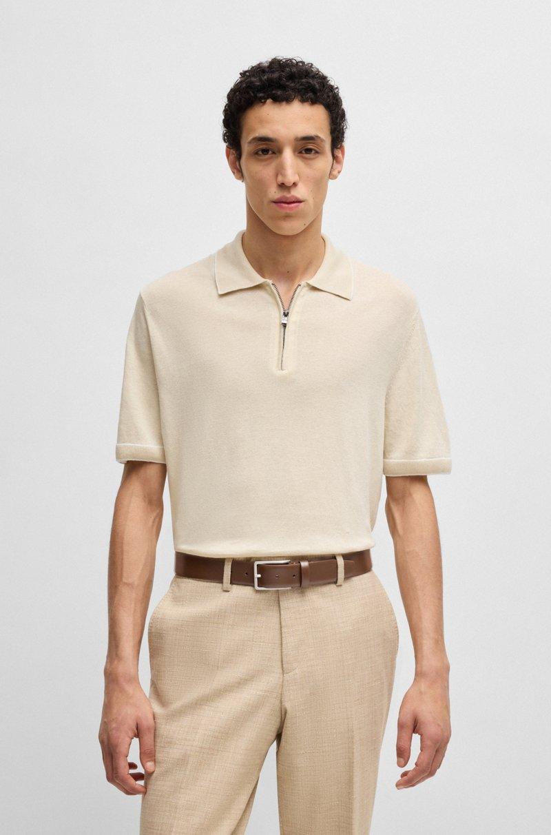 Hugo Boss Cinturón De Piel Italiana Con Logo Grabado En La Hebilla