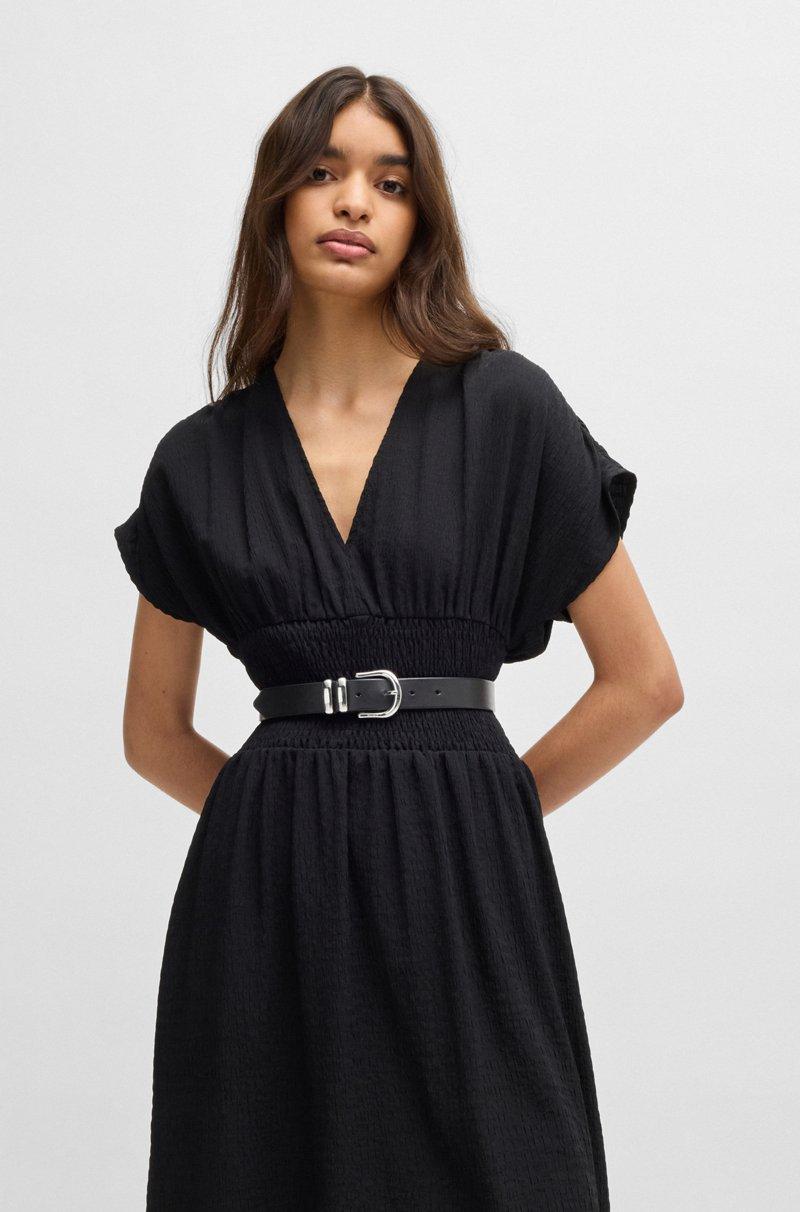 Hugo Boss Cinturón De Piel Italiana Con Trabilla Doble