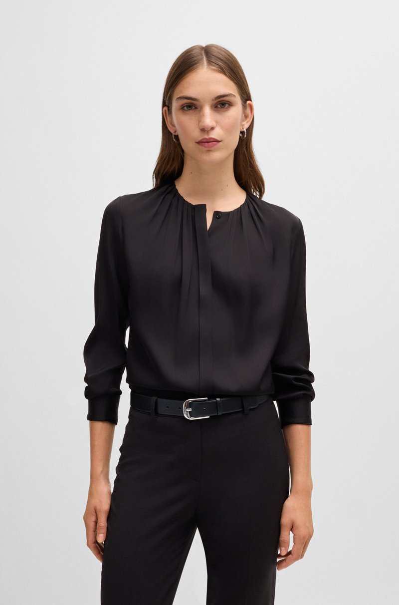 Hugo Boss Cinturón De Piel Italiana Y Hebilla Con Logo