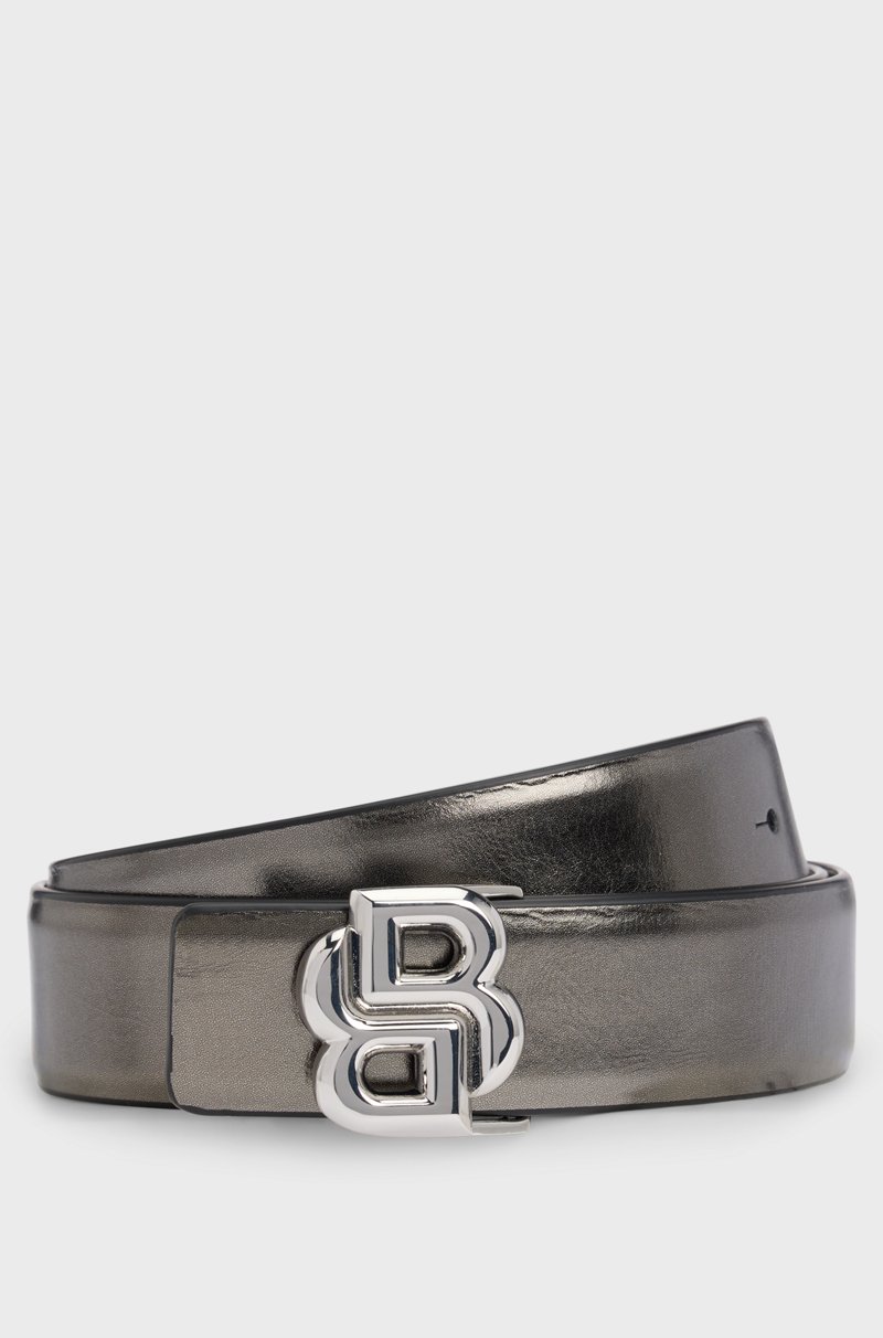 Hugo Boss Cinturón reversible de piel con monograma Double B en la hebilla