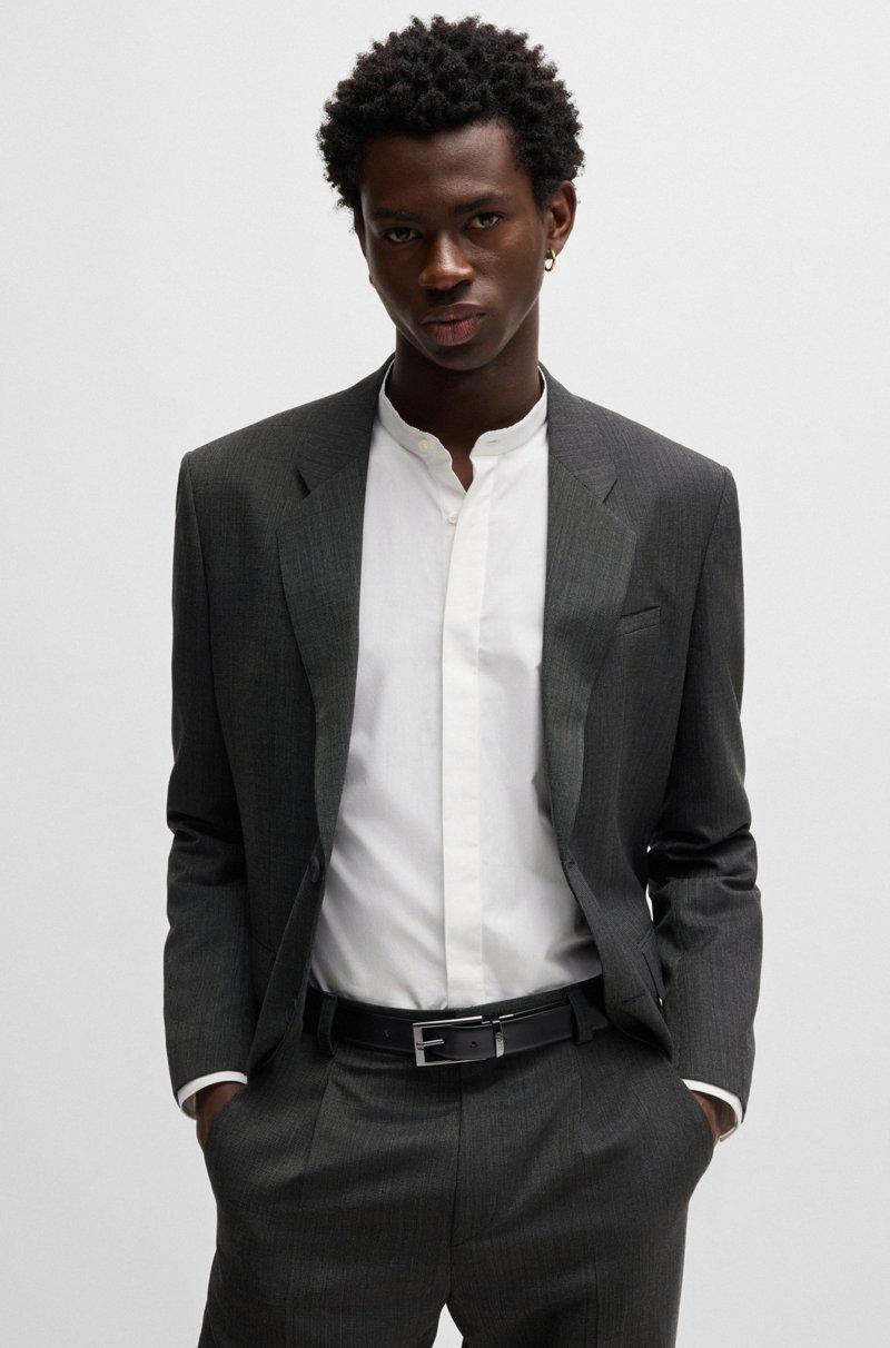 Hugo Boss Cinturón Reversible De Piel Con Trabilla De La Marca