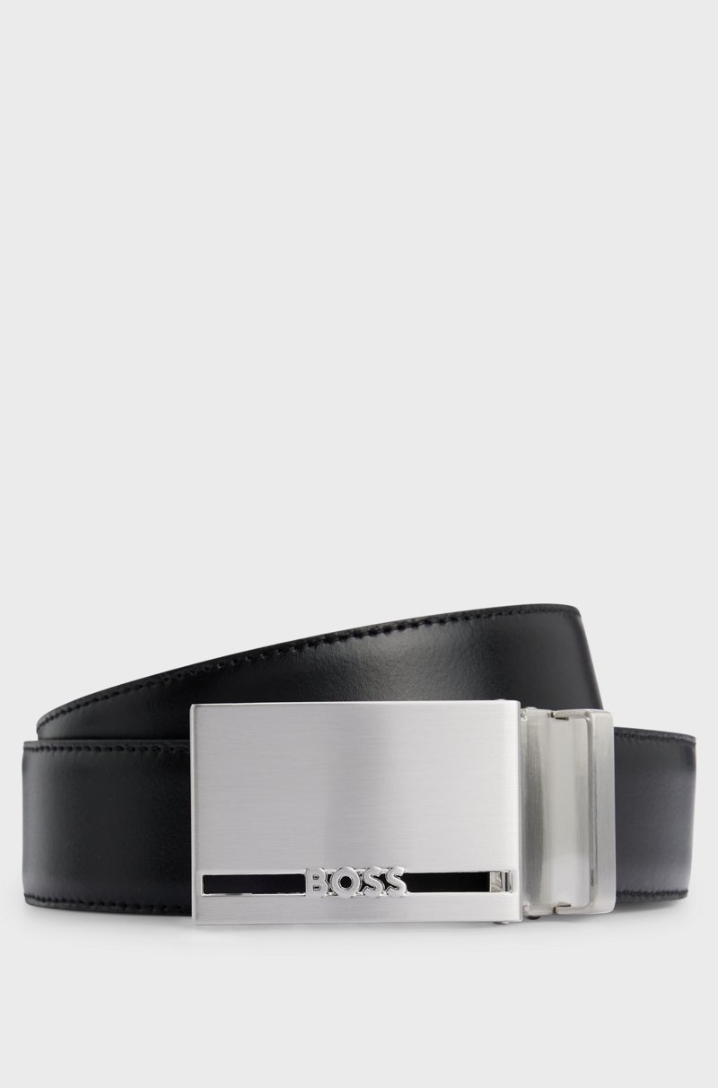Hugo Boss Cinturón reversible de piel italiana con detalle de la marca en la trabilla