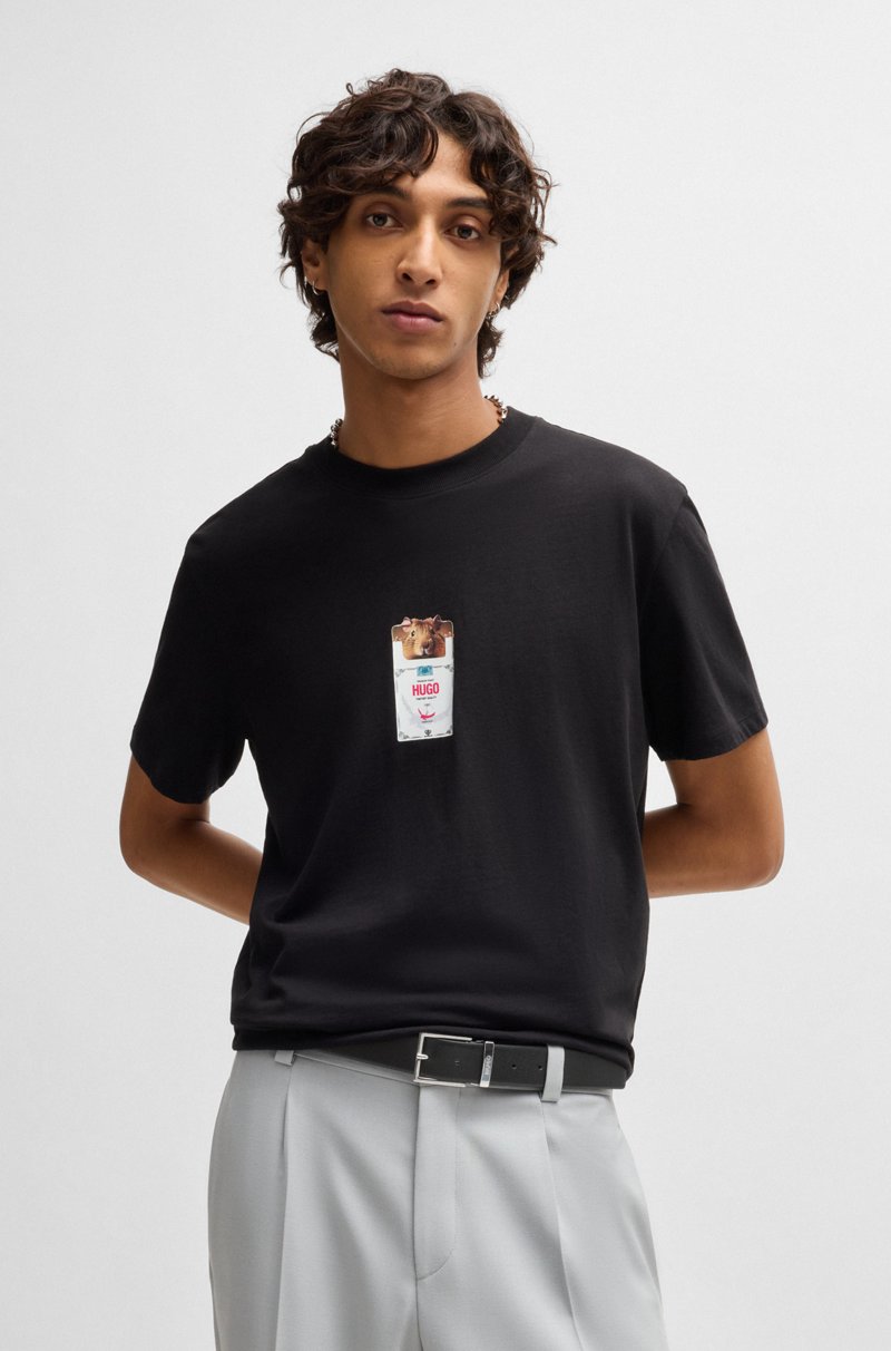 Hugo Boss Cinturón Reversible De Piel Italiana Con Hebilla Con Logo