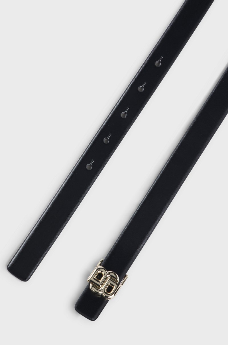 Hugo Boss Cinturón Reversible De Piel Italiana Con Monograma Double B En La Hebilla