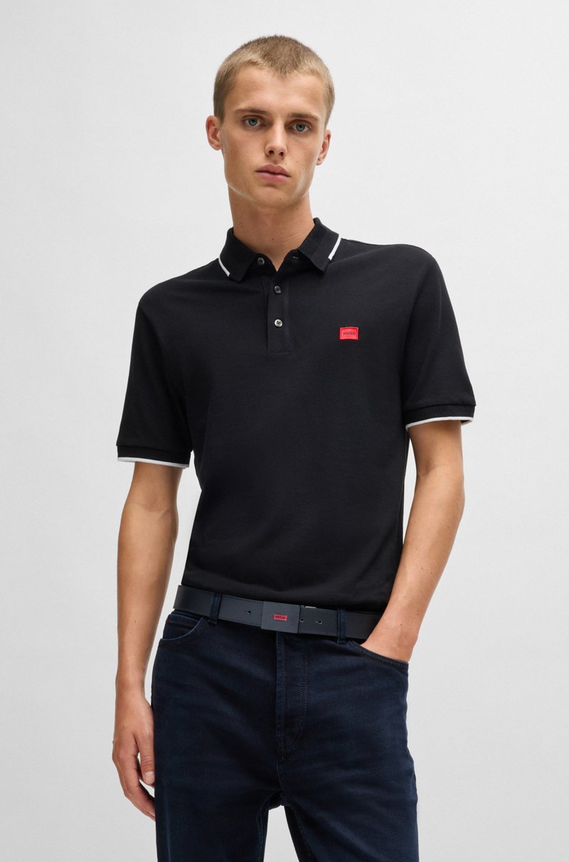 Hugo Boss Cinturón Reversible De Piel Italiana Con Una Hebilla Con Placa