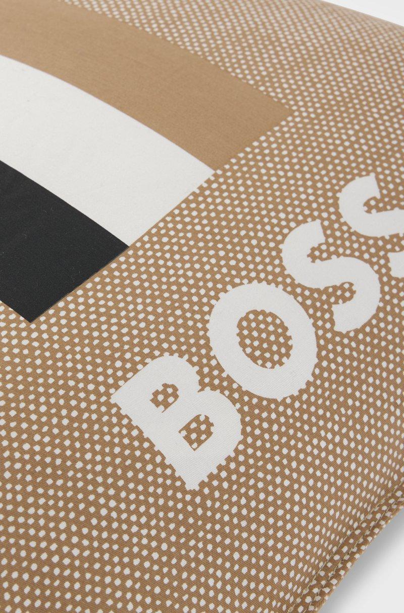 Hugo Boss Cojín Estampado Con Logo Y Rayas De La Marca