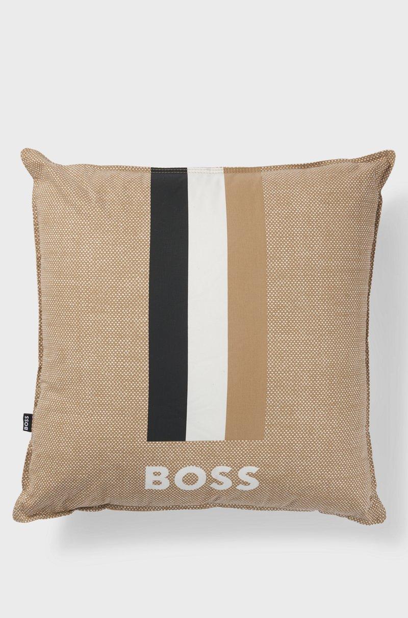 Hugo Boss Cojín estampado con logo y rayas de la marca