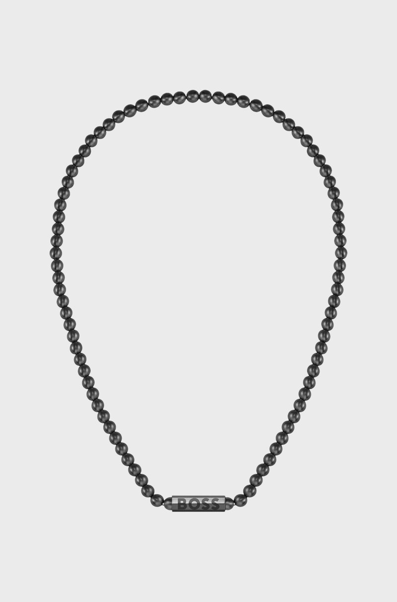 Hugo Boss Collar De Cuentas Con Cierre Octogonal De La Marca