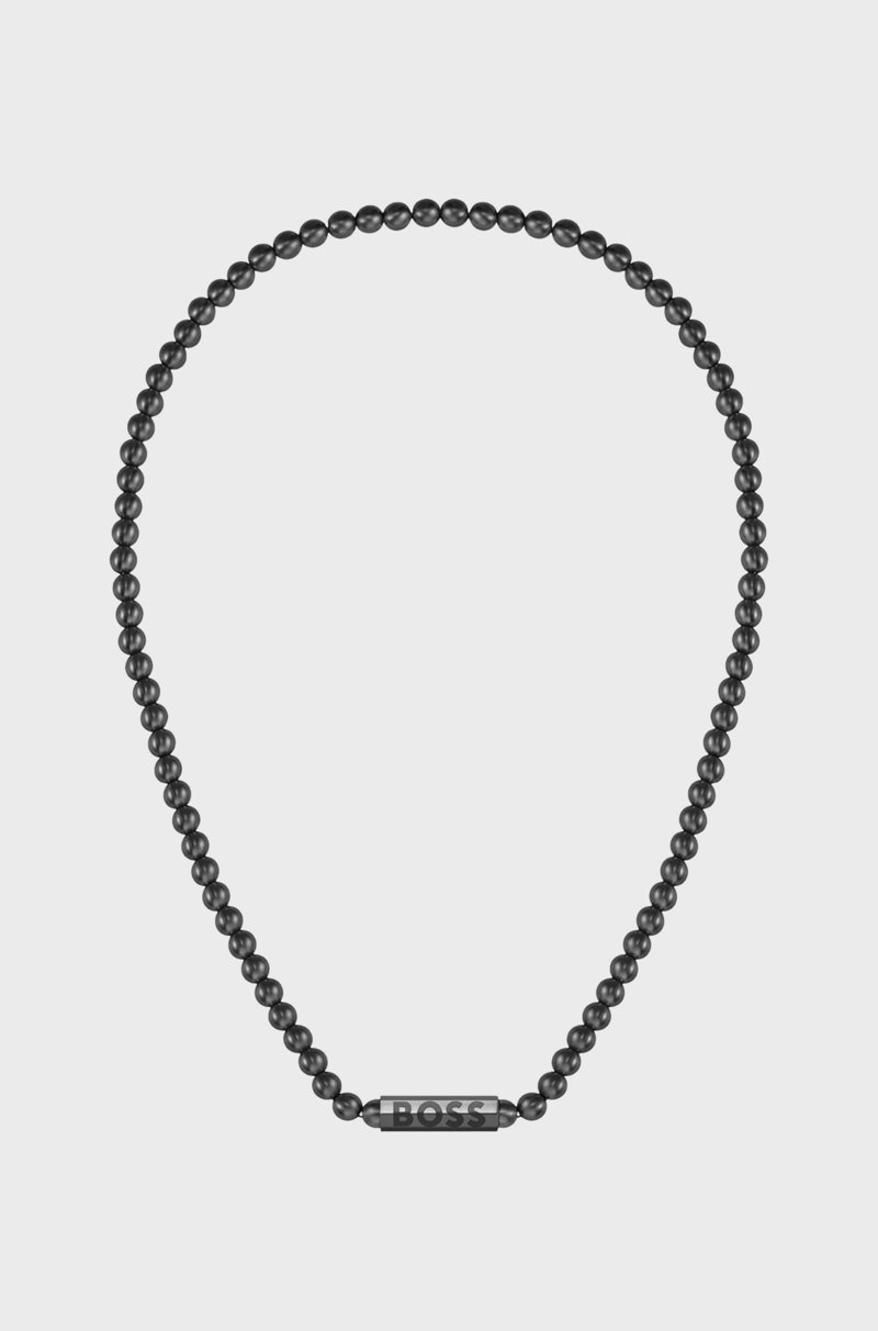 Hugo Boss Collar De Cuentas Con Cierre Octogonal De La Marca