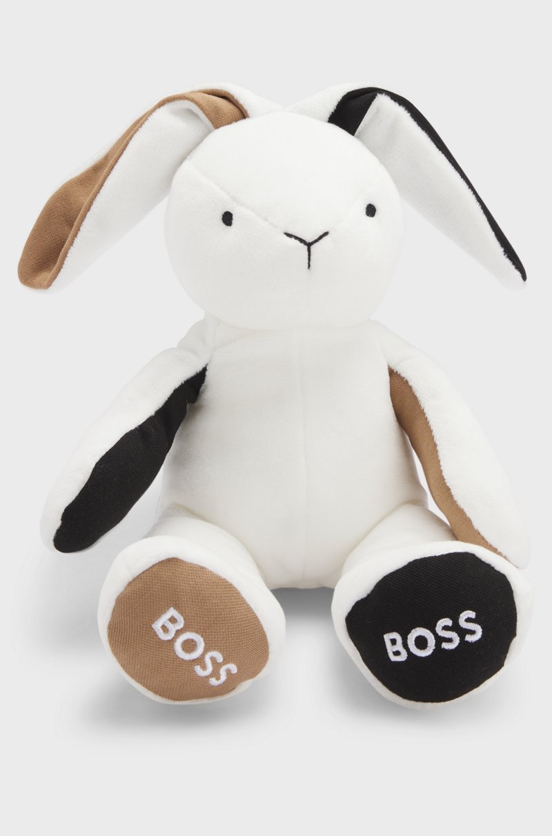 Hugo Boss Conejito de peluche para bebés en imitación de piel con detalle de la marca