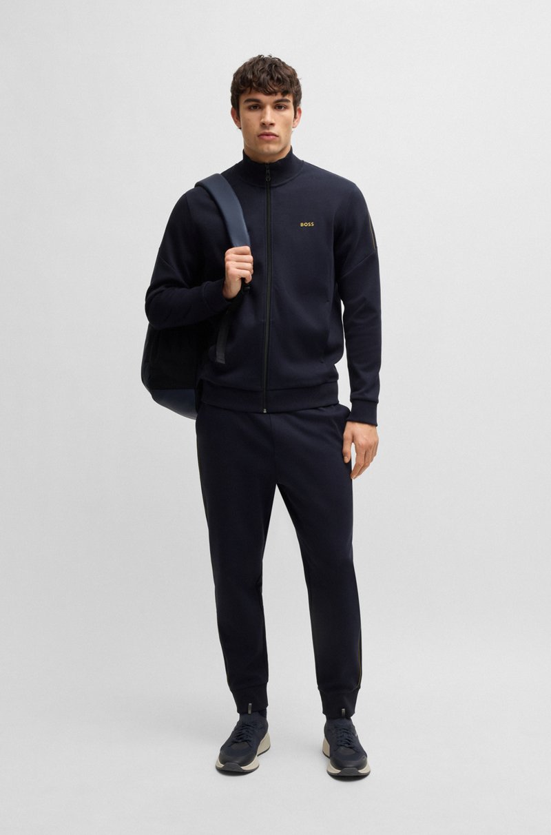 Hugo Boss Conjunto de chándal de algodón interlock con detalles de logotipo