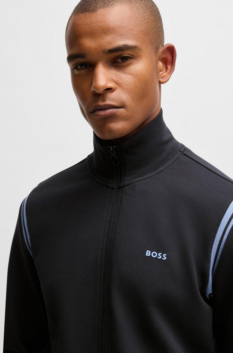 Hugo Boss Conjunto De Chándal Regular Fit De Algodón Elástico Con Apliques A Rayas