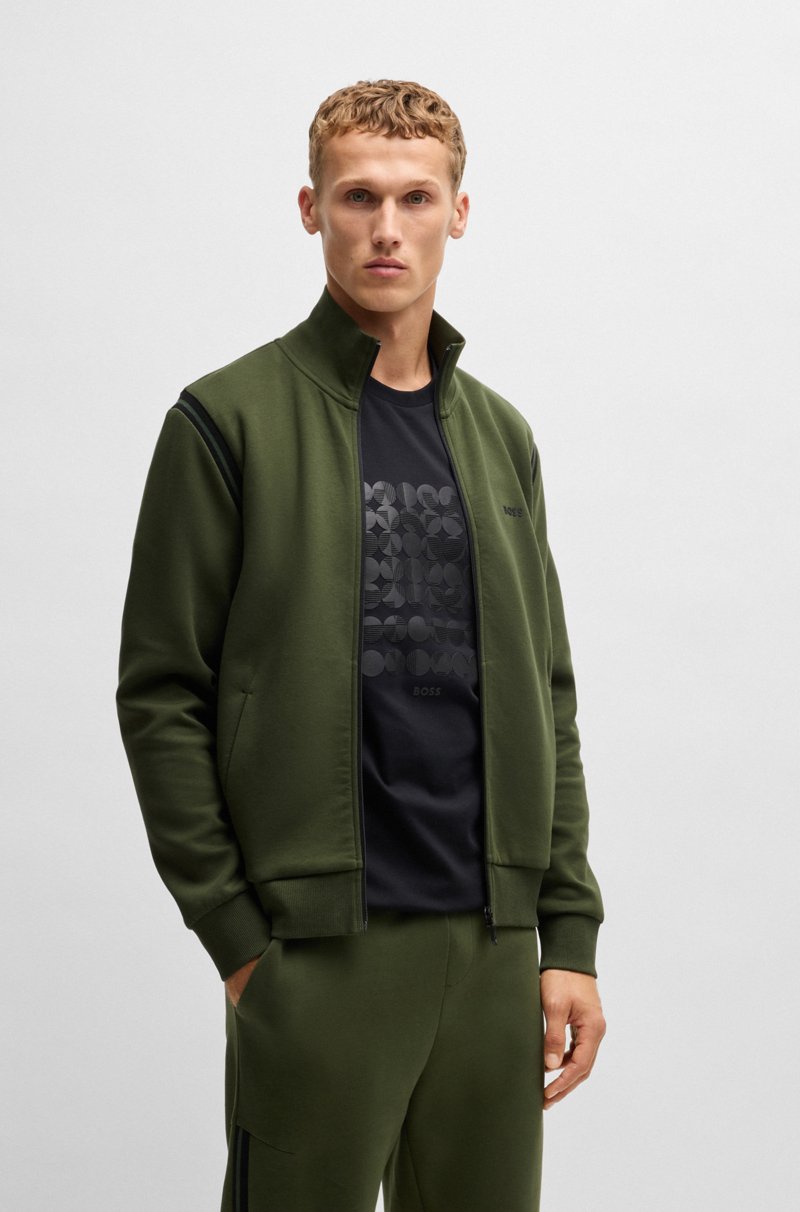 Hugo Boss Conjunto De Chándal Regular Fit De Algodón Elástico Con Apliques A Rayas