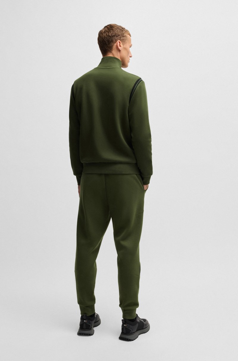Hugo Boss Conjunto De Chándal Regular Fit De Algodón Elástico Con Apliques A Rayas