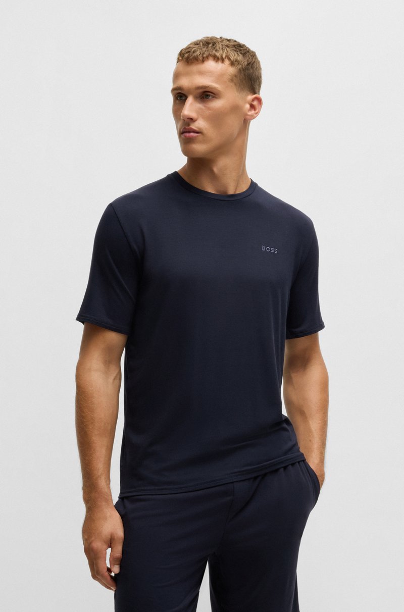 Hugo Boss Conjunto De Pijama Corto De Punto Con Detalle De La Marca Bordado