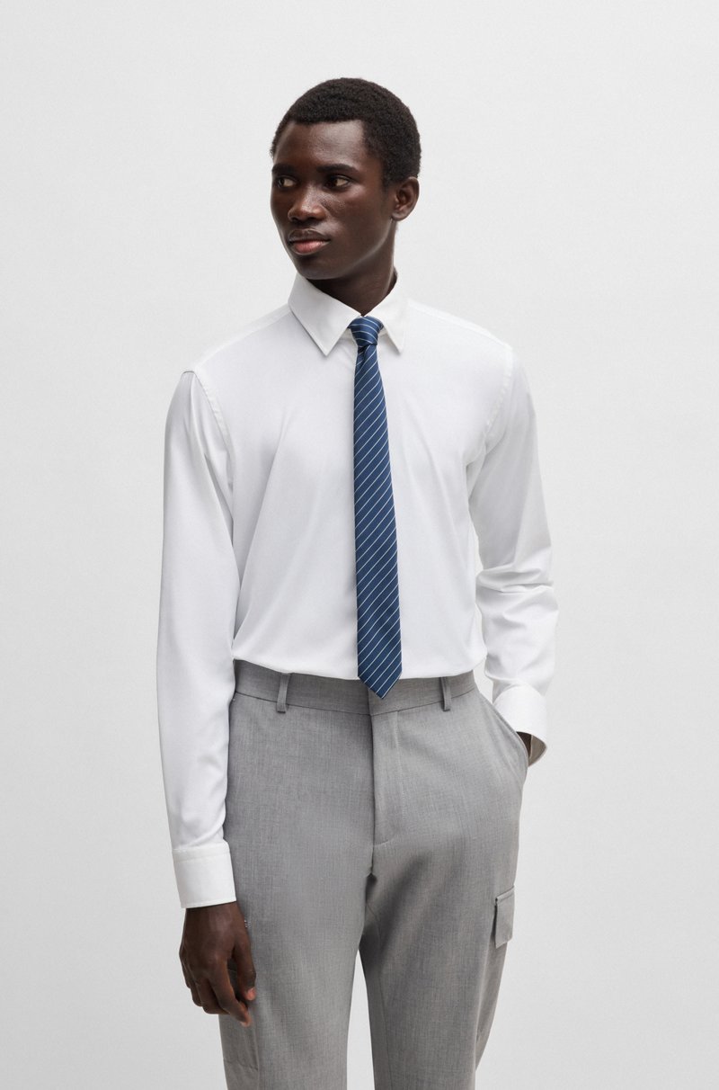 Hugo Boss Corbata Con Estampado Jacquard Ideal Para Viajar