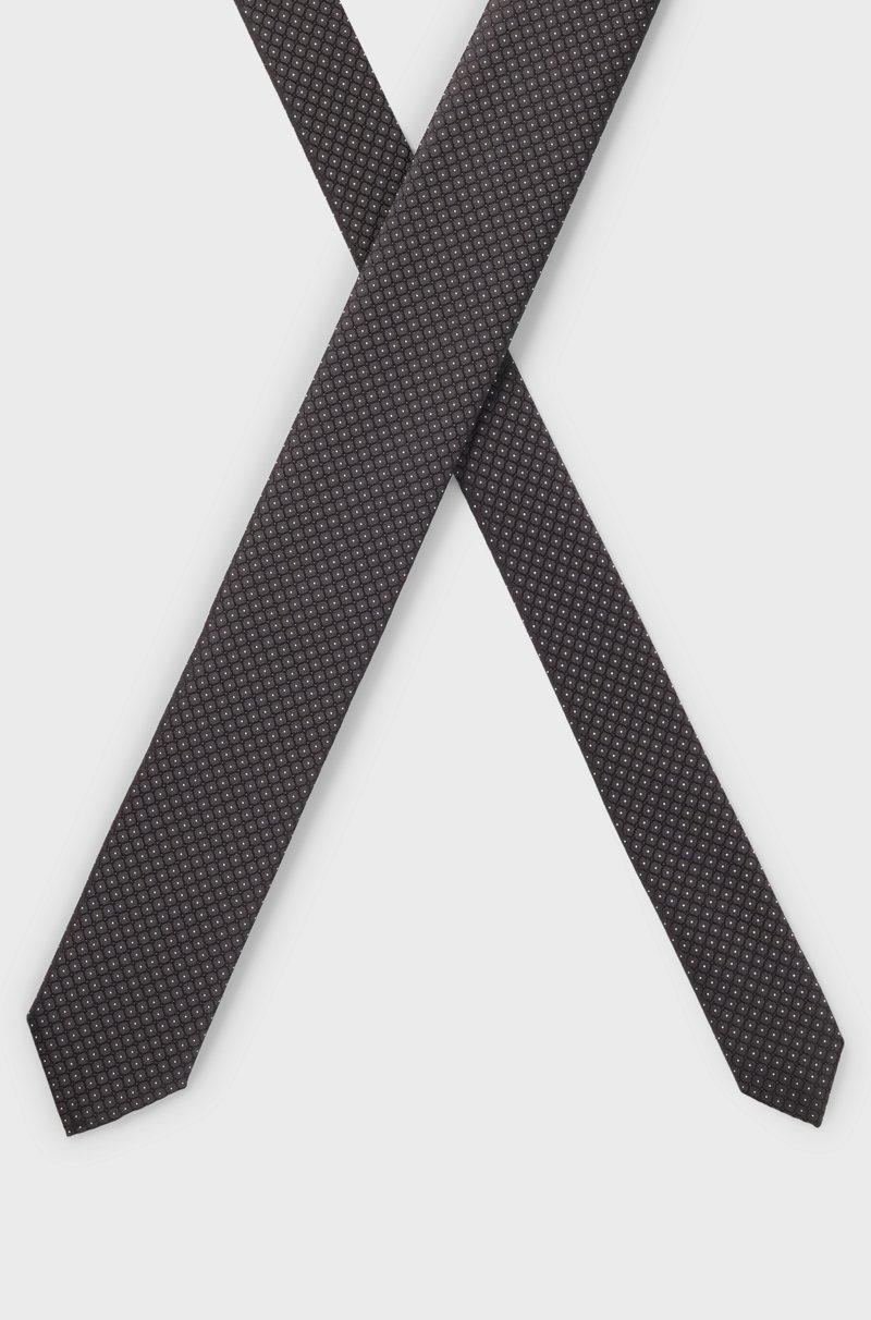 Hugo Boss Corbata De Jacquard De Seda Con Estampado Geométrico