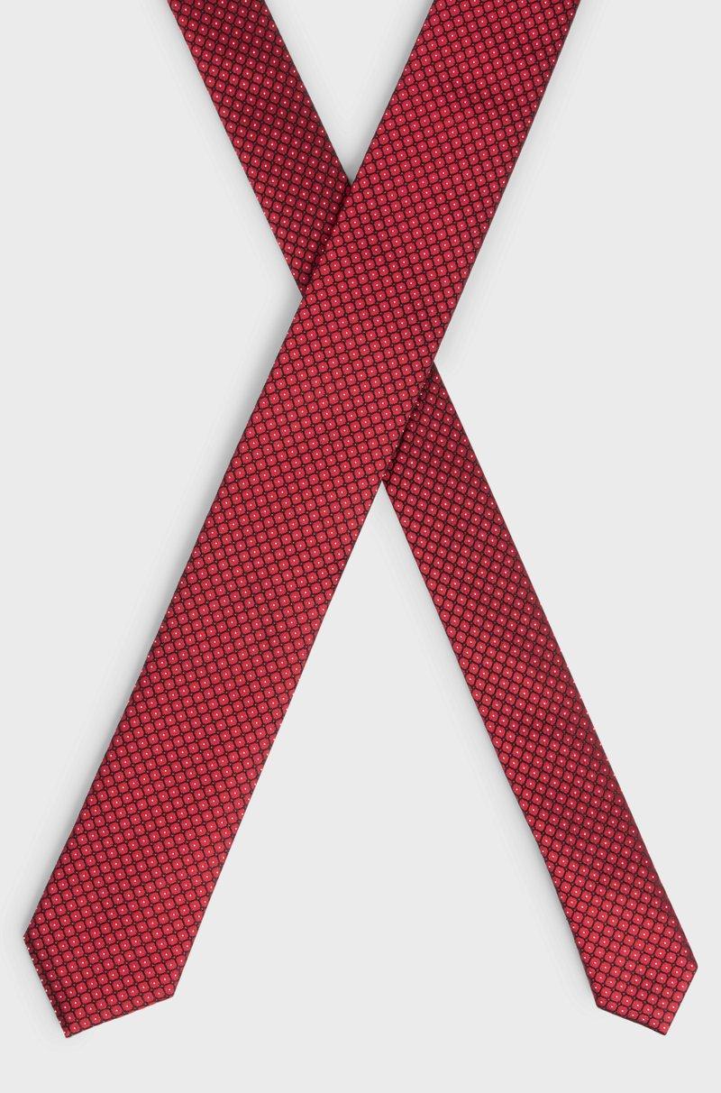 Hugo Boss Corbata De Jacquard De Seda Con Estampado Geométrico