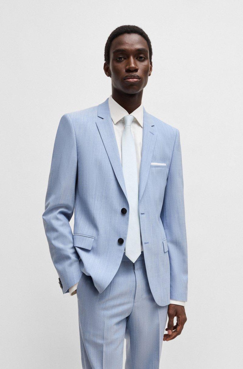 Hugo Boss Corbata De Jacquard En Mezcla De Seda Con Microestampado